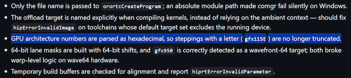 gpu architectures are no longer truncated