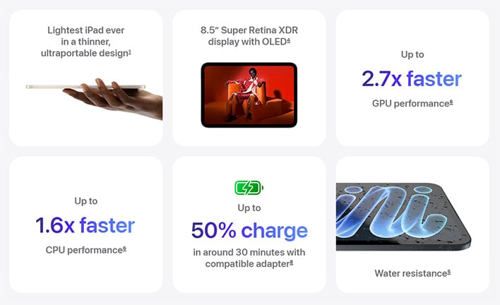 Apple iPad mini infographic