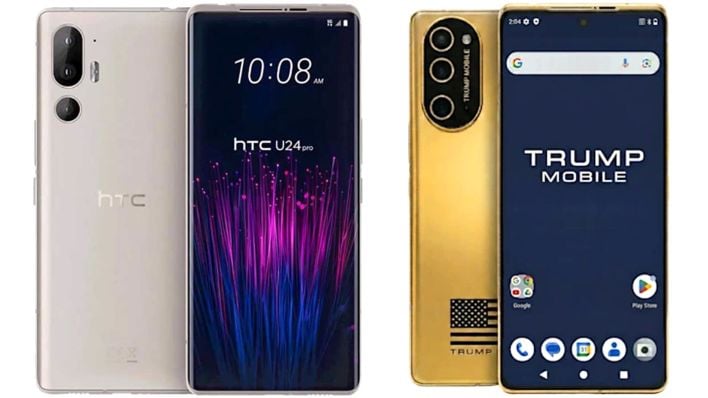 (Left) HTC U24 Pro, (right) Trump T1